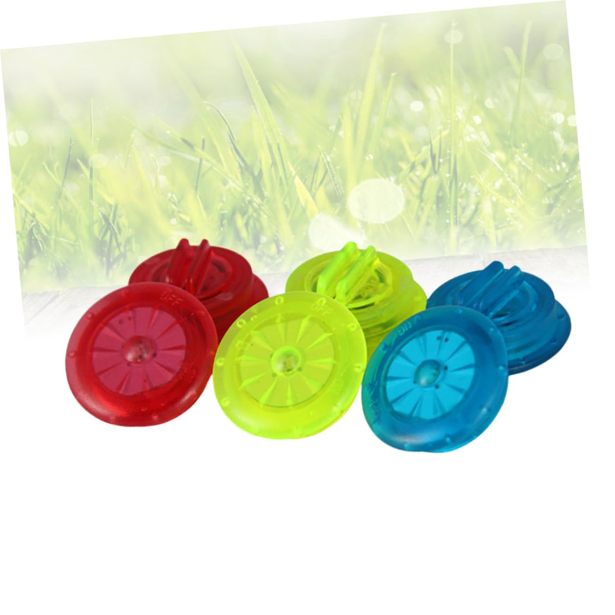 6 Pieces Running lights, Bicycle lights, LED Clip, Dog light, Spoke lights, for Everyday Pet Care at Home and on the Go, Assorted Colours