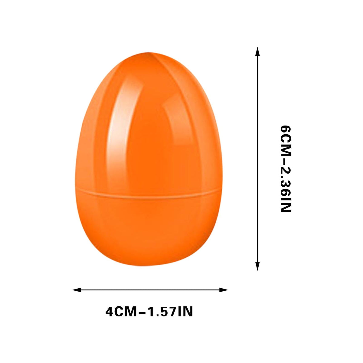 Fillable Easter Eggs 2.3 Inch, Bright Plastic Empty Surprise Eggs, for Easter Egg Hunts Party Favors, Random Colors, DIY Fillable Eggs, for Holiday Birthday Decorations,1Pc Multicolor