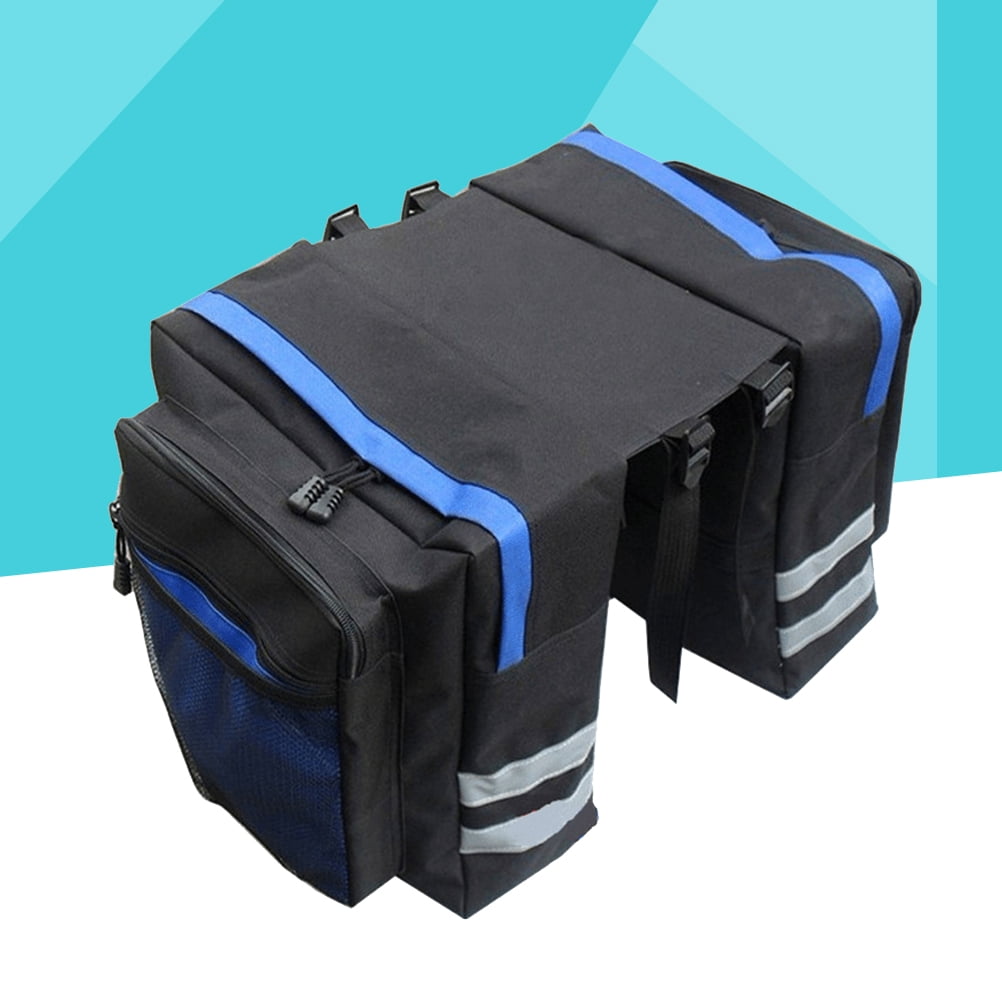Bike Panniers Bag - 27L Large Rear Rack Bike Ebike Saddle Trunk Bags for Bicycle Water Resistant for Grocery Commuter Long Trip, Black