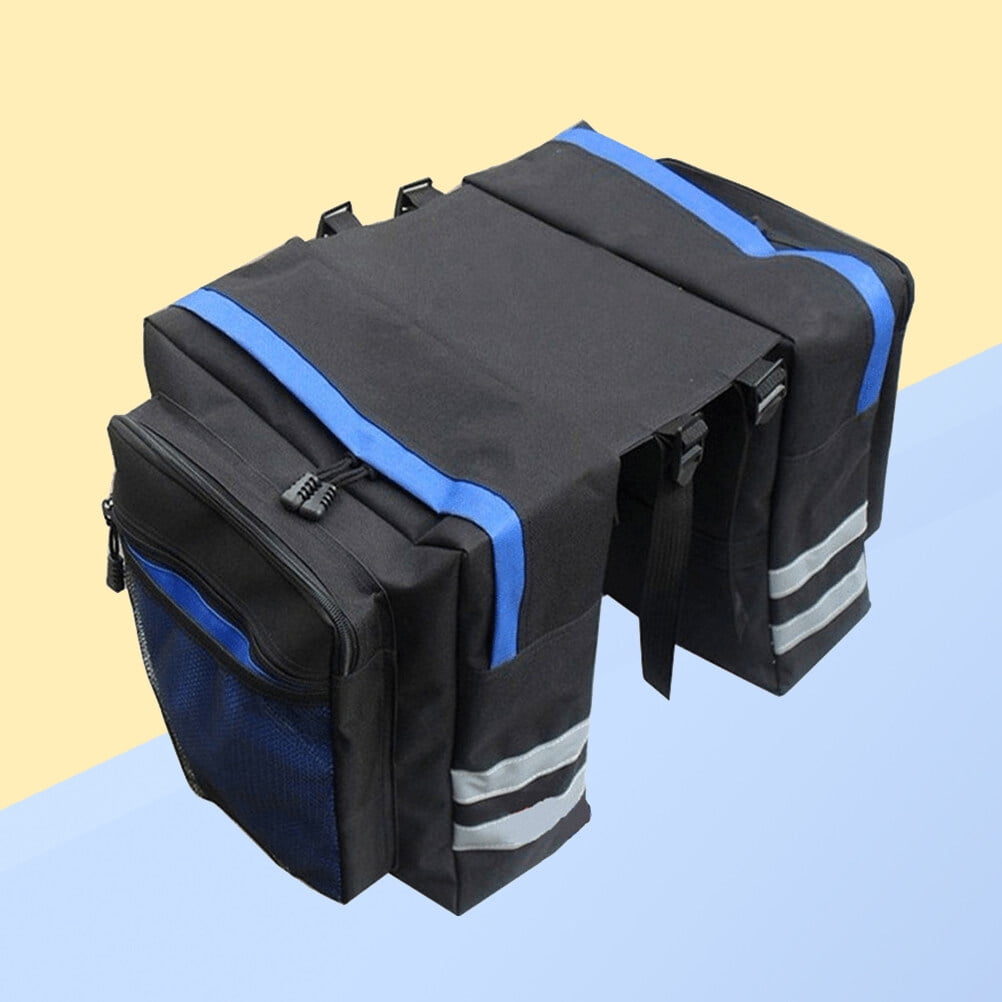 Bike Panniers Bag - 27L Large Rear Rack Bike Ebike Saddle Trunk Bags for Bicycle Water Resistant for Grocery Commuter Long Trip, Black