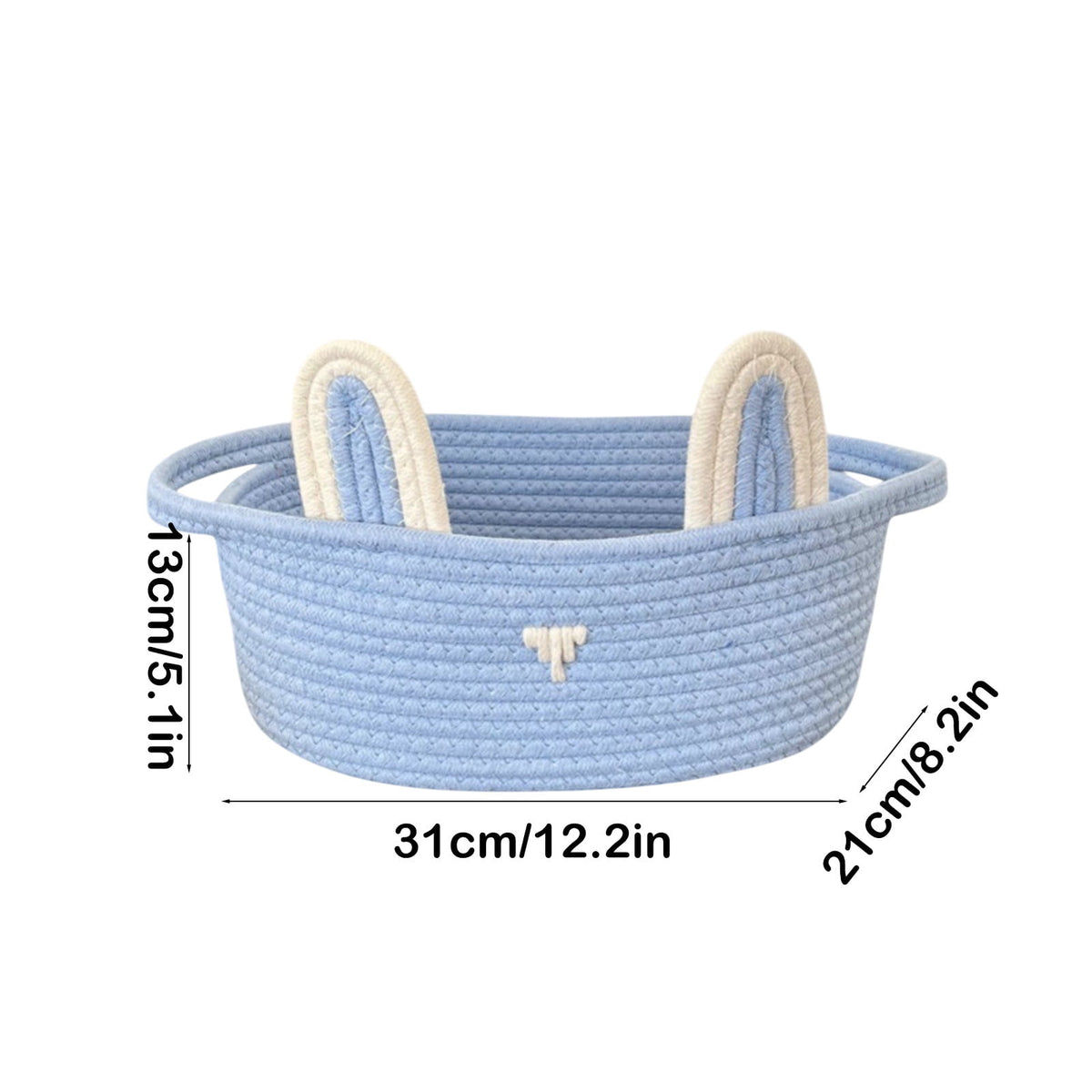 Adorable Easter Bunny Basket for Kids - Perfect Easter Gift, Cute Easter Bucket Bags with Rabbit Ears for Easter Eggs Hunting, Affordable & Festive Spring Decor As Show A