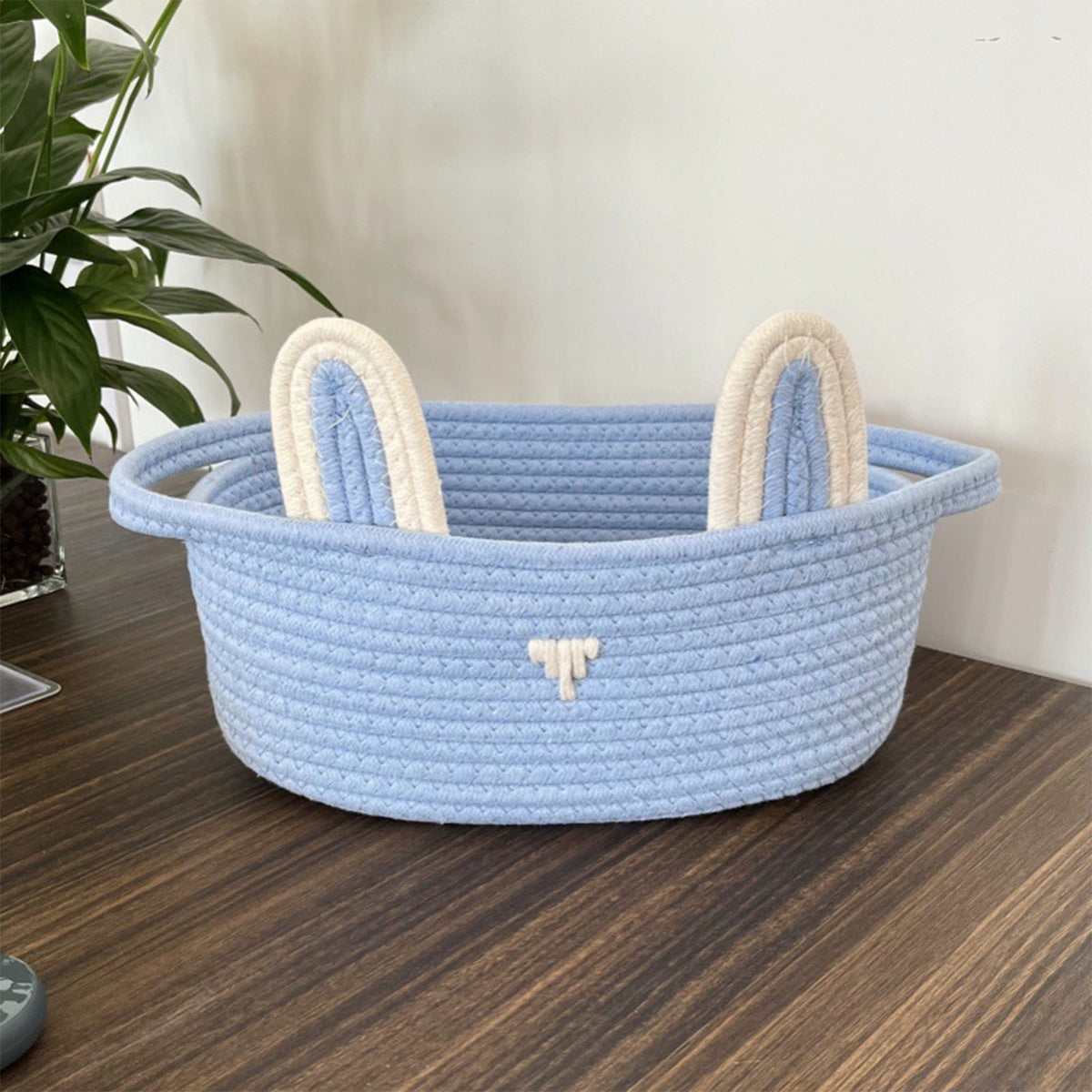 Adorable Easter Bunny Basket for Kids - Perfect Easter Gift, Cute Easter Bucket Bags with Rabbit Ears for Easter Eggs Hunting, Affordable & Festive Spring Decor As Show A