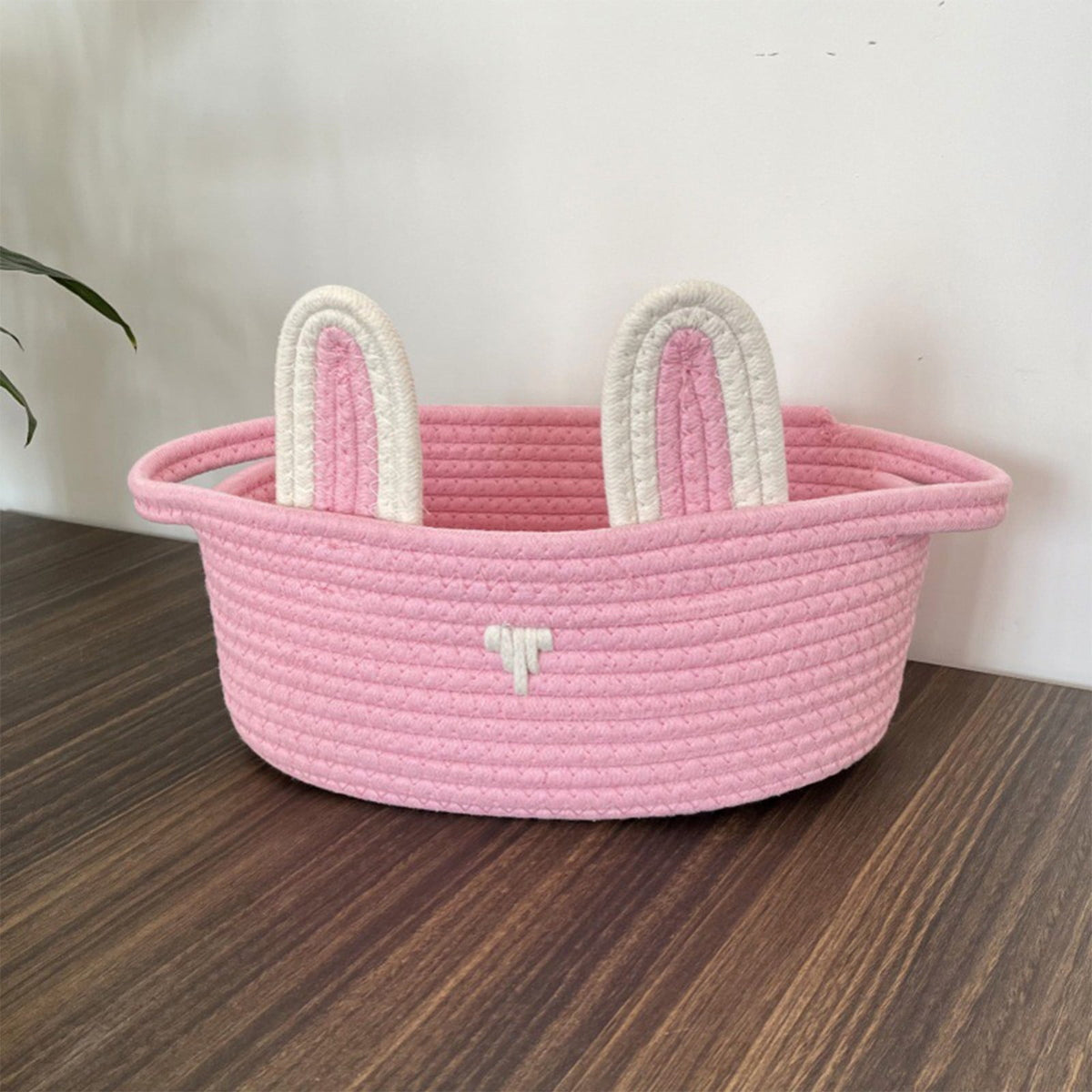 Adorable Easter Bunny Basket for Kids - Perfect Easter Gift, Cute Easter Bucket Bags with Rabbit Ears for Easter Eggs Hunting, Affordable & Festive Spring Decor As Show B