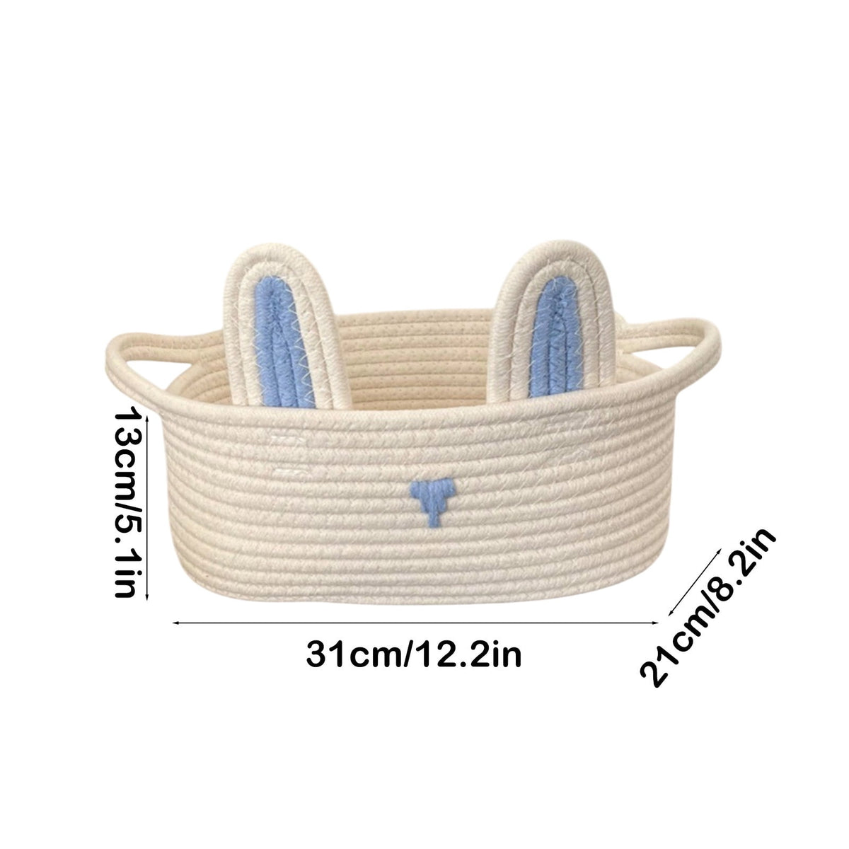 Adorable Easter Bunny Basket for Kids - Perfect Easter Gift, Cute Easter Bucket Bags with Rabbit Ears for Easter Eggs Hunting, Affordable & Festive Spring Decor As Show C