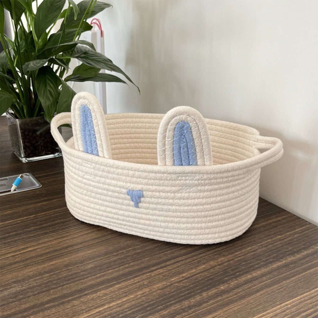 Adorable Easter Bunny Basket for Kids - Perfect Easter Gift, Cute Easter Bucket Bags with Rabbit Ears for Easter Eggs Hunting, Affordable & Festive Spring Decor As Show C
