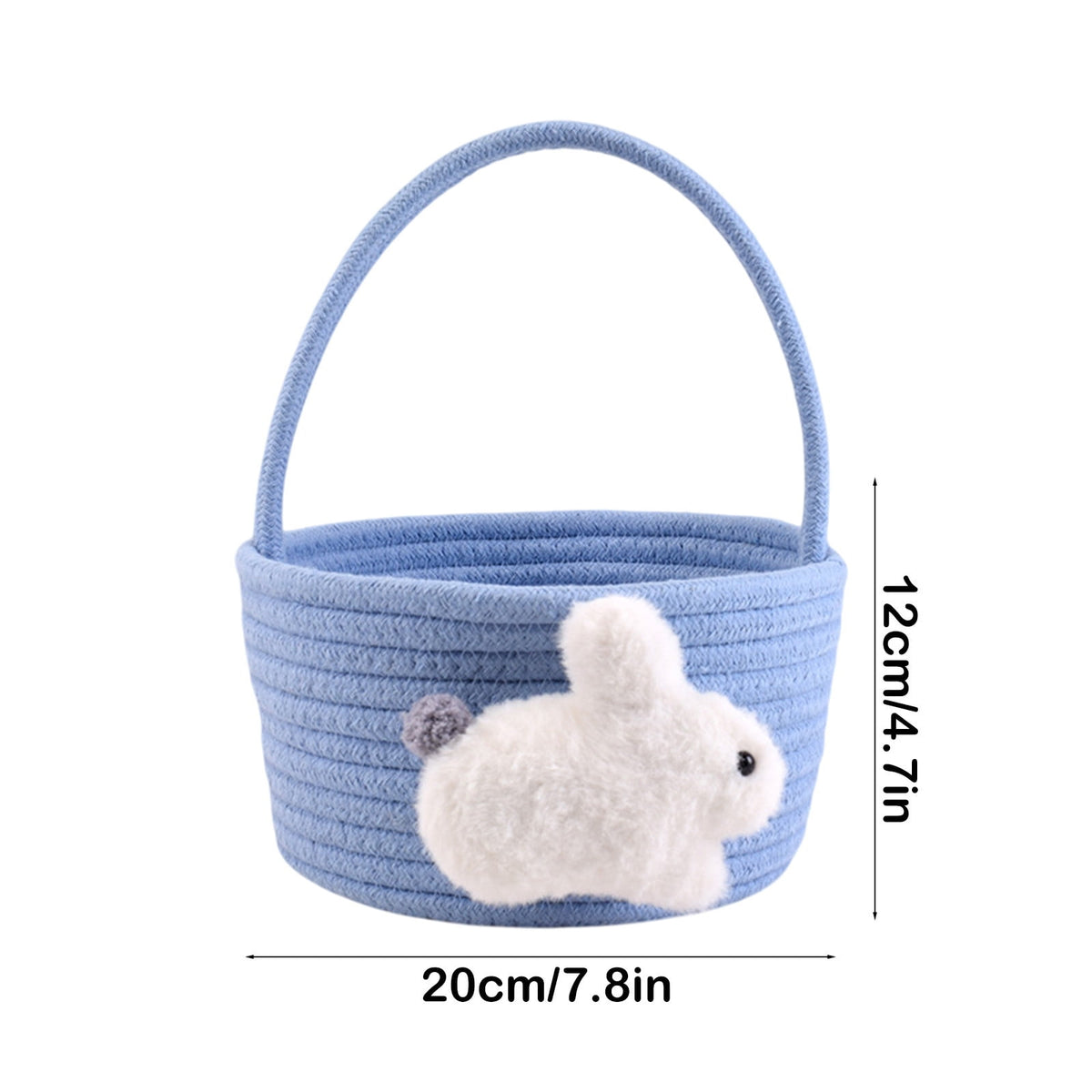 Adorable Easter Bunny Basket for Kids - Perfect Easter Gift, Cute Easter Bucket Bags with Rabbit Ears for Easter Eggs Hunting, Affordable & Festive Spring Decor As Show E