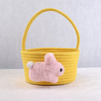 Adorable Easter Bunny Basket for Kids - Perfect Easter Gift, Cute Easter Bucket Bags with Rabbit Ears for Easter Eggs Hunting, Affordable & Festive Spring Decor As Show H