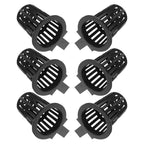 6Pcs Black Fish Tank Plant Holder for Hydroponic Aquatic Plants with Slots