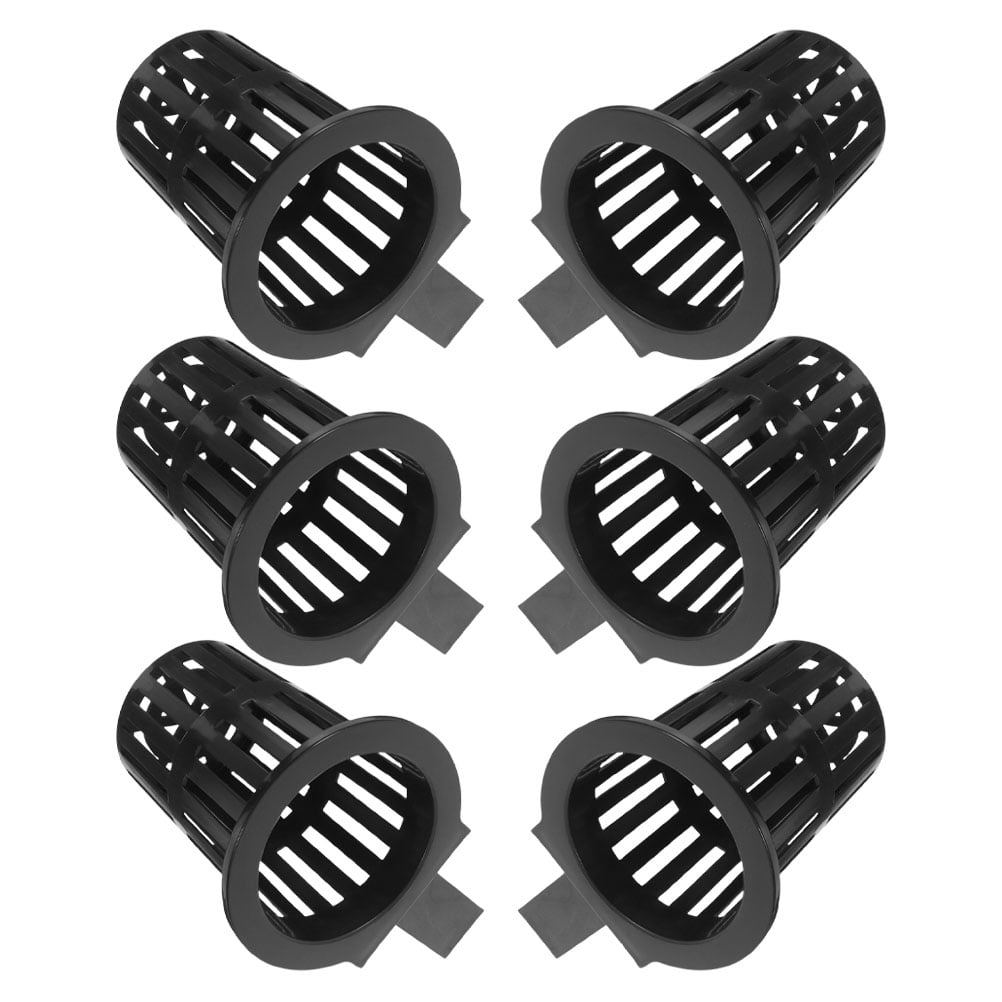 6Pcs Black Fish Tank Plant Holder for Hydroponic Aquatic Plants with Slots