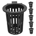 6Pcs Black Fish Tank Plant Holder for Hydroponic Aquatic Plants with Slots
