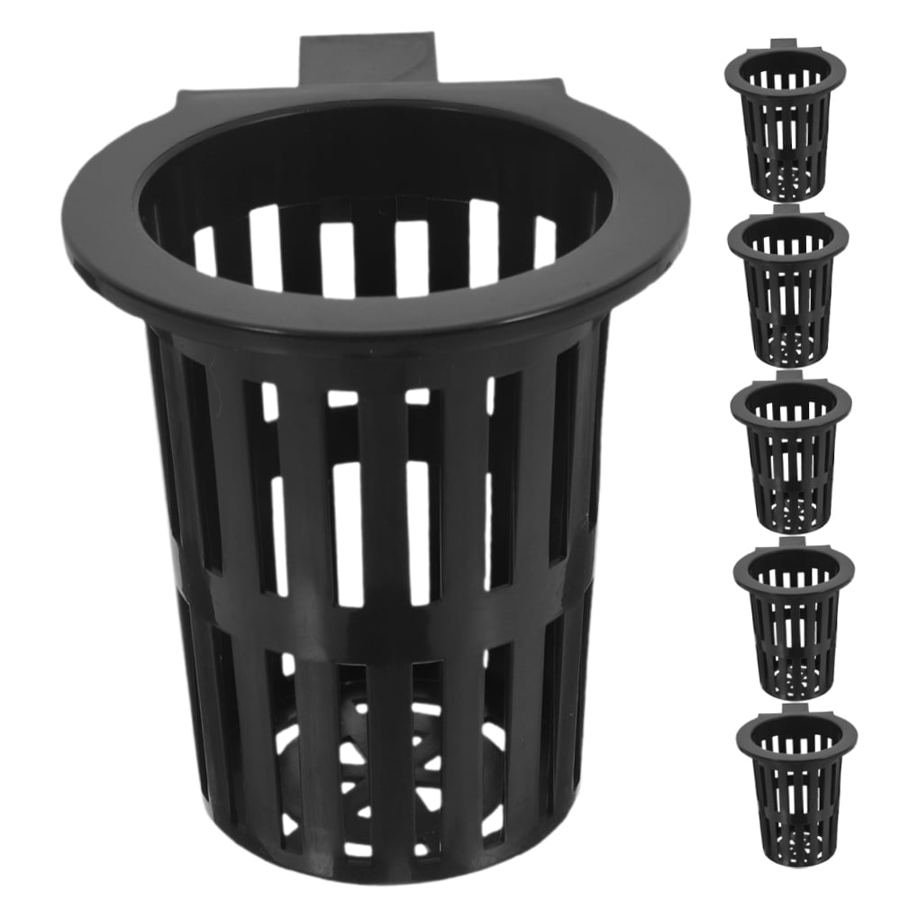 6Pcs Black Fish Tank Plant Holder for Hydroponic Aquatic Plants with Slots