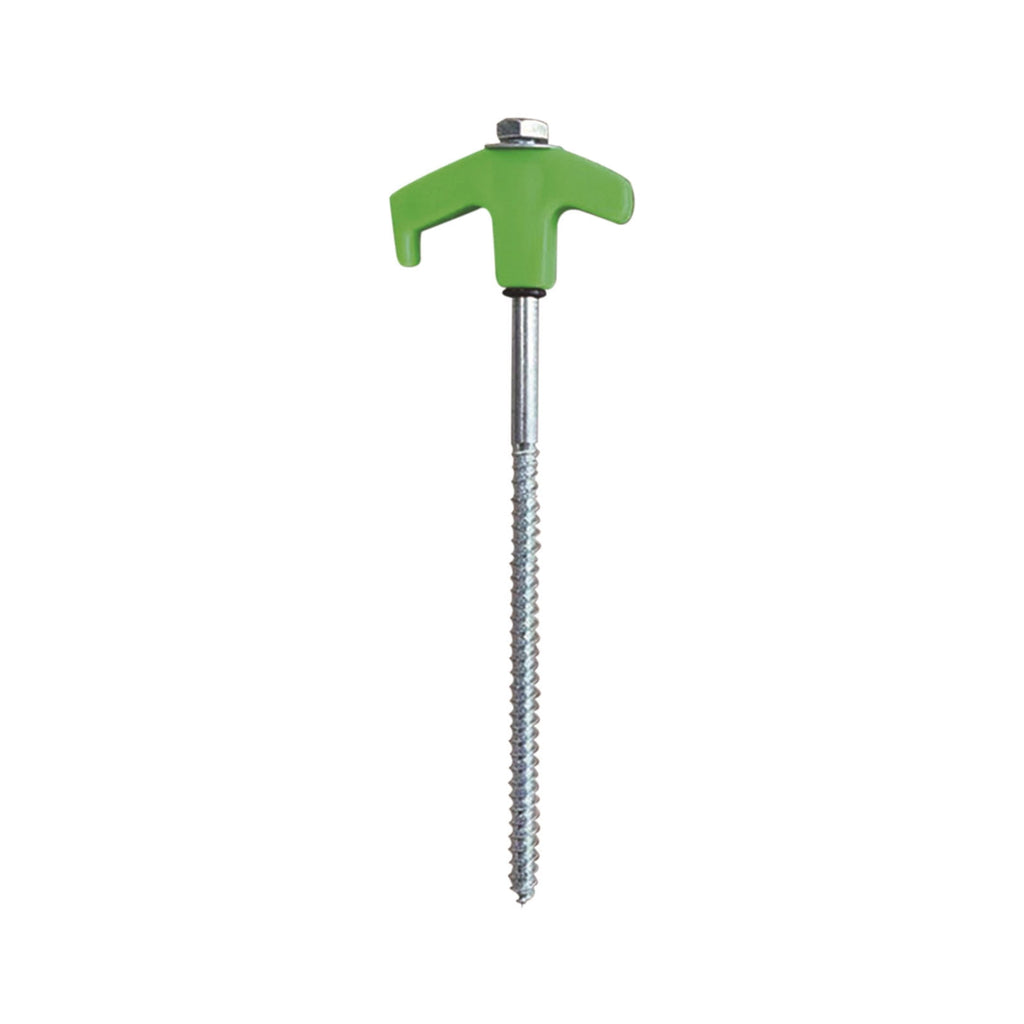 Tent Stakes Heavy Duty, 8 Inch Screw in Tent Stakes, Ground Anchors Screw in, Tent Pegs Camping Stakes, Metal Threaded Tent Spikes 12 pc Green