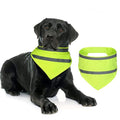 Set of 2 Dog Reflective Scarf Safety Pet Hunting Bandana, scarf reflective cat and dog drool towelGreen,M