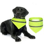 Set of 2 Dog Reflective Scarf Safety Pet Hunting Bandana, scarf reflective cat and dog drool towelGreen,M