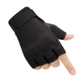Fingerless Gloves, Knuckle Protective Breathable Lightweight Outdoor Gloves for Hunting, Motorcycling, Climbing