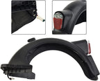 Rear Fender with Super Bright LED Tail Light for G30/G30LP/G30P Electric Scooter with Hook, Tail Light, Blank License Plate