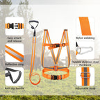 Deer Drag Strap and Dual Harness with Reflective Strips Heavy Duty Deer Dragging Rope Hunting for Hunters