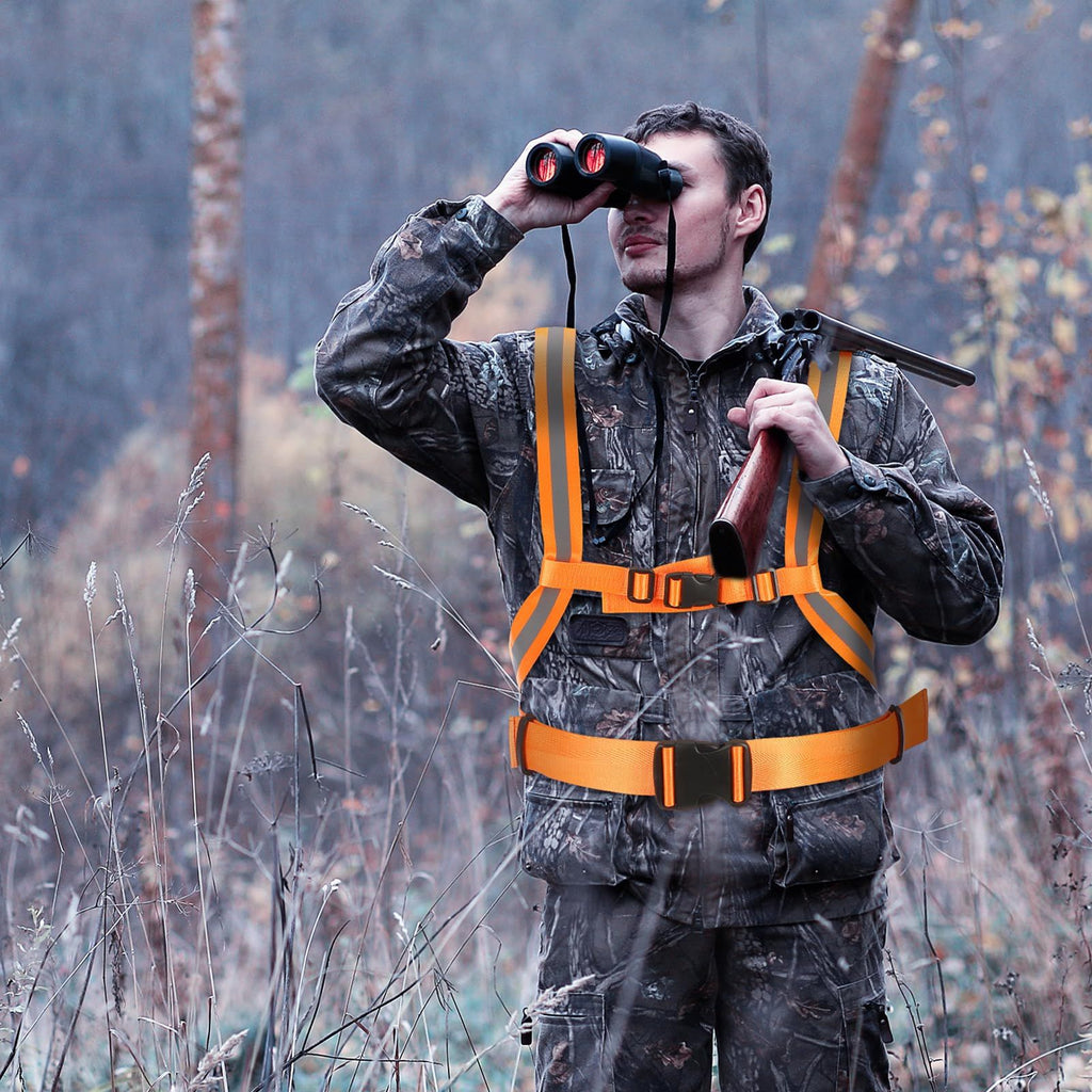 Deer Drag Strap and Dual Harness with Reflective Strips Heavy Duty Deer Dragging Rope Hunting for Hunters