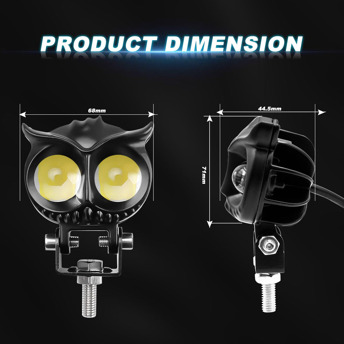 LED Pods Lights White Yellow Fog Lights Spot Beam 4inch 60W Work Lights for Truck Pickup Motorcycle SUV ATV Truck Boat -Pack 2