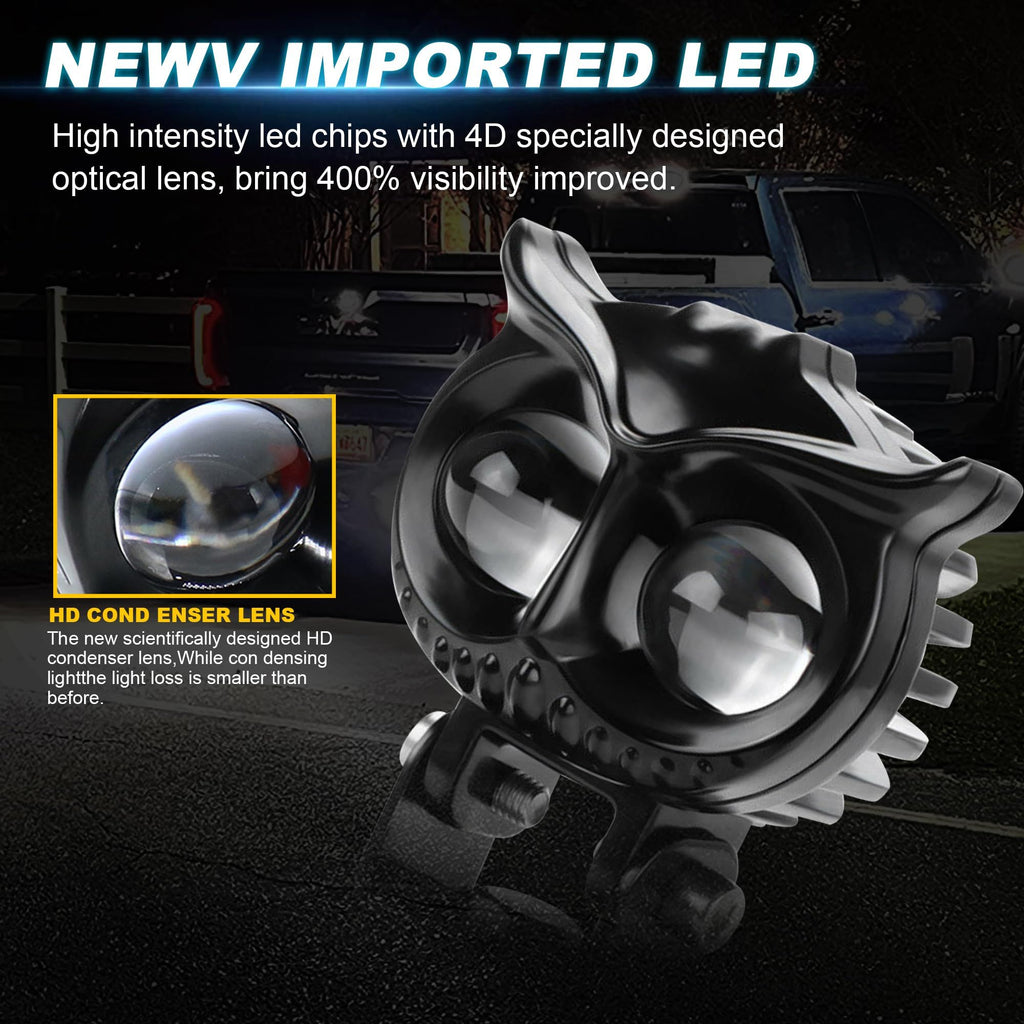 LED Pods Lights White Yellow Fog Lights Spot Beam 4inch 60W Work Lights for Truck Pickup Motorcycle SUV ATV Truck Boat -Pack 2