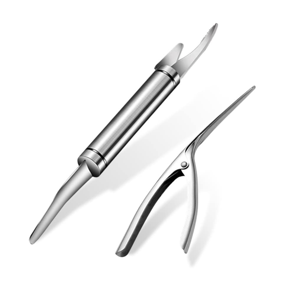2pcs，Shrimp Peeler Set Multi functional Shrimp Peeling Tool Efficient Shrimp Peeling Machine Portable Shrimp Cleaning Machine Shrimp