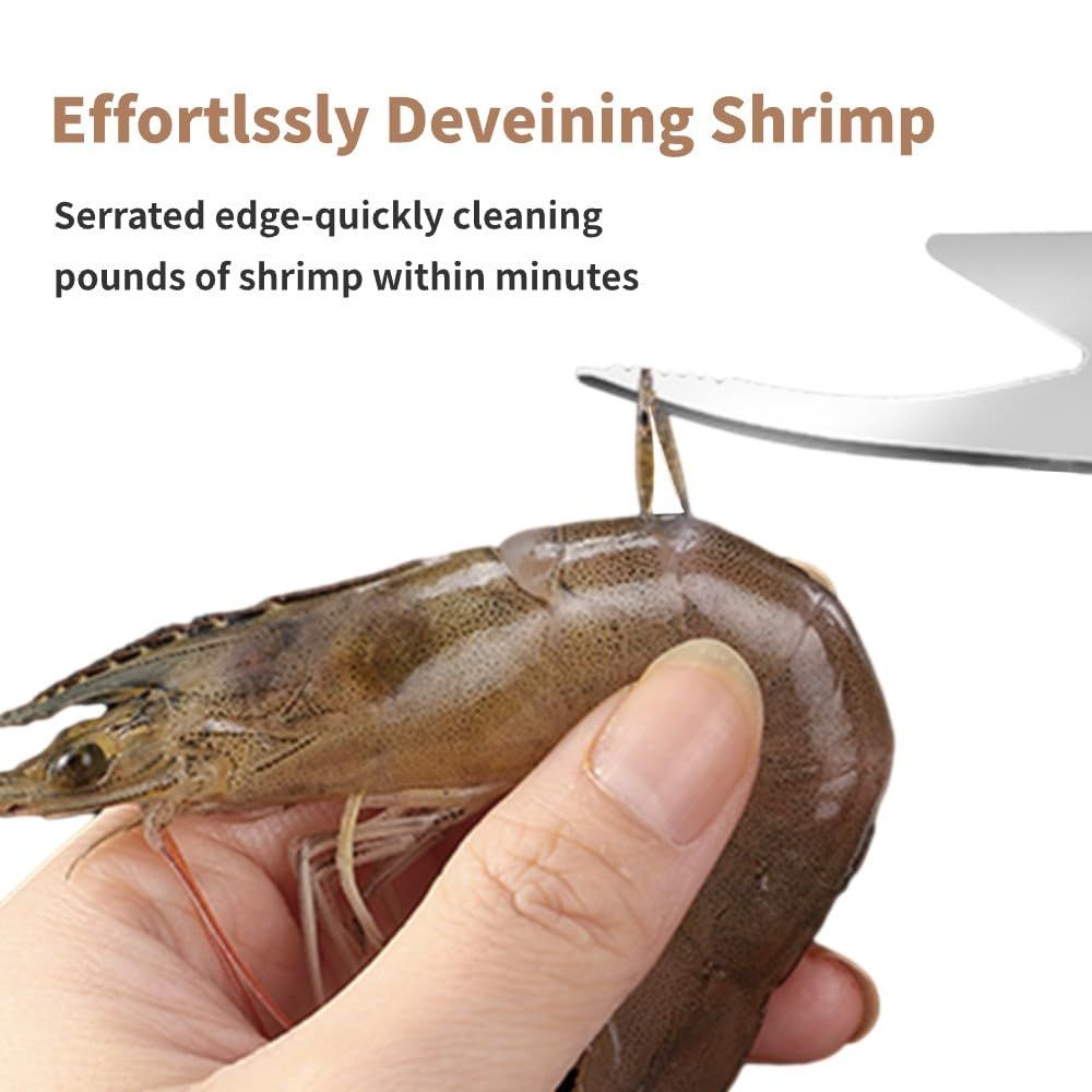 2pcs，Shrimp Peeler Set Multi functional Shrimp Peeling Tool Efficient Shrimp Peeling Machine Portable Shrimp Cleaning Machine Shrimp