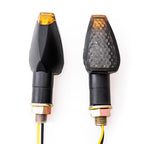 2 pcsMini Stalk Arrow Light Motorcycle Turn Signals Lights Universal Motorbike LED Indicator Blinker Amber Lamp