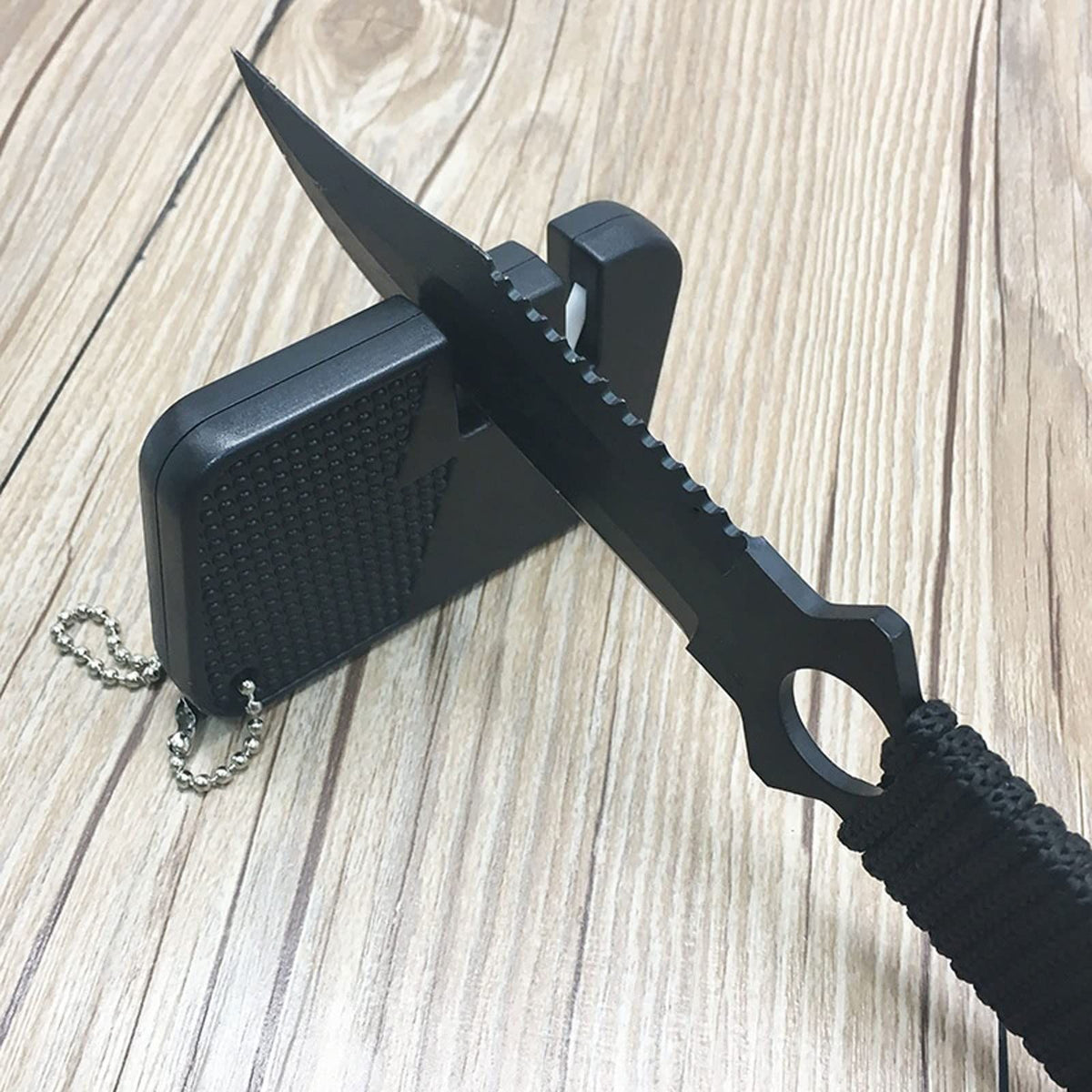 pull through knife sharpener Knife multi multitool hunt sharpen fish gear hook pocket tooloutdoor mini sharpener nail file camp