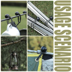 30 Pack Ball Bungee Cord, 6 Inch Heavy Duty Bungie Cord Balls Canopy Tarp Tie Down Bungee Balls for Camping, Tents
