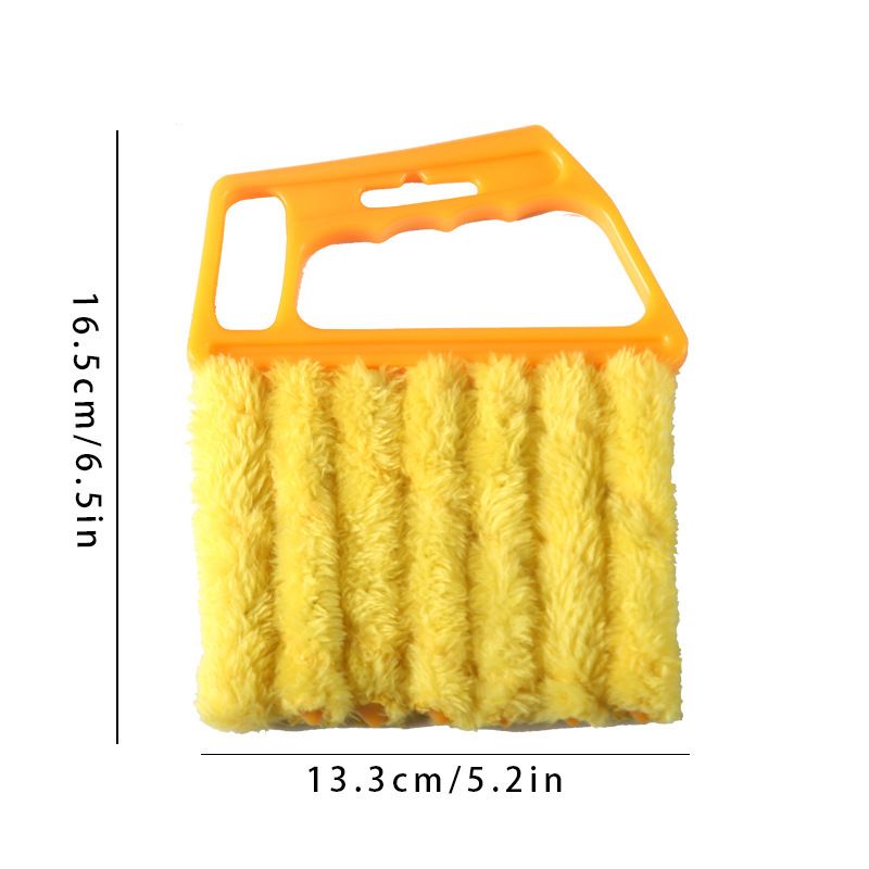 2 Pcs Blind Cleaner Duster Tool 7-Finger Dusting Cleaner Tool for Window & Air Conditioner Handheld Mini Duster Brush