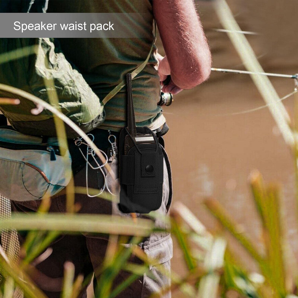 Create idea Radio Pouch Security Walkie Talkie Bag Belt Holder Bag Holder Radio Holster Hunting Intercom Bag