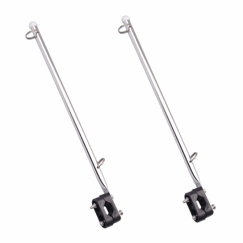 2pcs Ship yacht flagpole, ship yacht flagpole can be equipped with flag, ship hardware accessories, stainless steel track flagpole