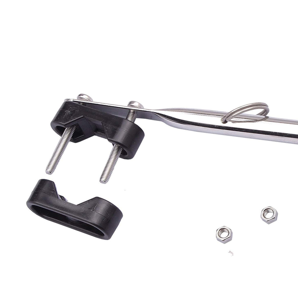 2pcs Ship yacht flagpole, ship yacht flagpole can be equipped with flag, ship hardware accessories, stainless steel track flagpole