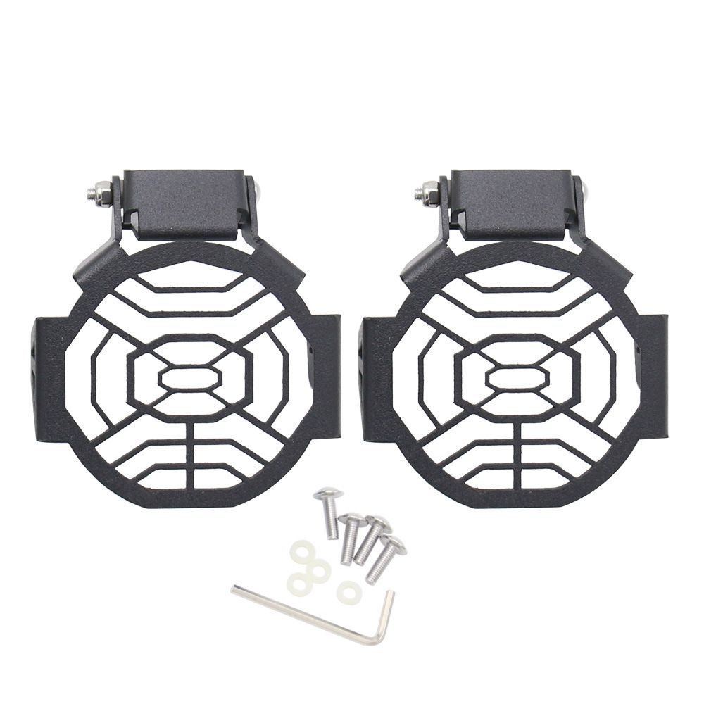 Motorcycle fog lamp protective cover fog lamp cover headlamp protective  headlamp protective cover (black)