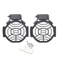 Motorcycle fog lamp protective cover fog lamp cover headlamp protective  headlamp protective cover (black)