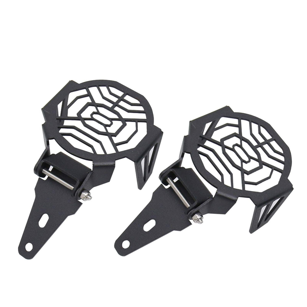 Motorcycle fog lamp protective cover fog lamp cover headlamp protective  headlamp protective cover (black)