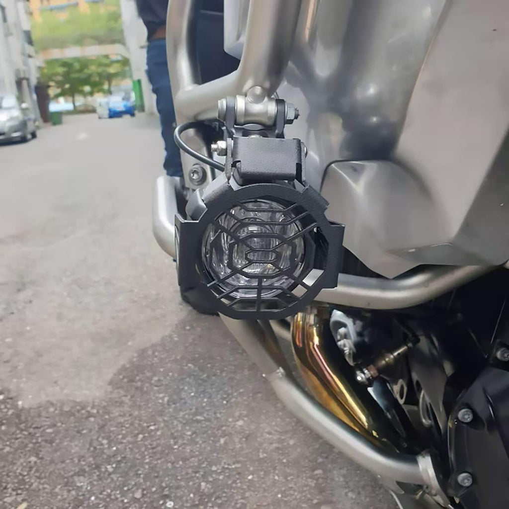 Motorcycle fog lamp protective cover fog lamp cover headlamp protective  headlamp protective cover (black)