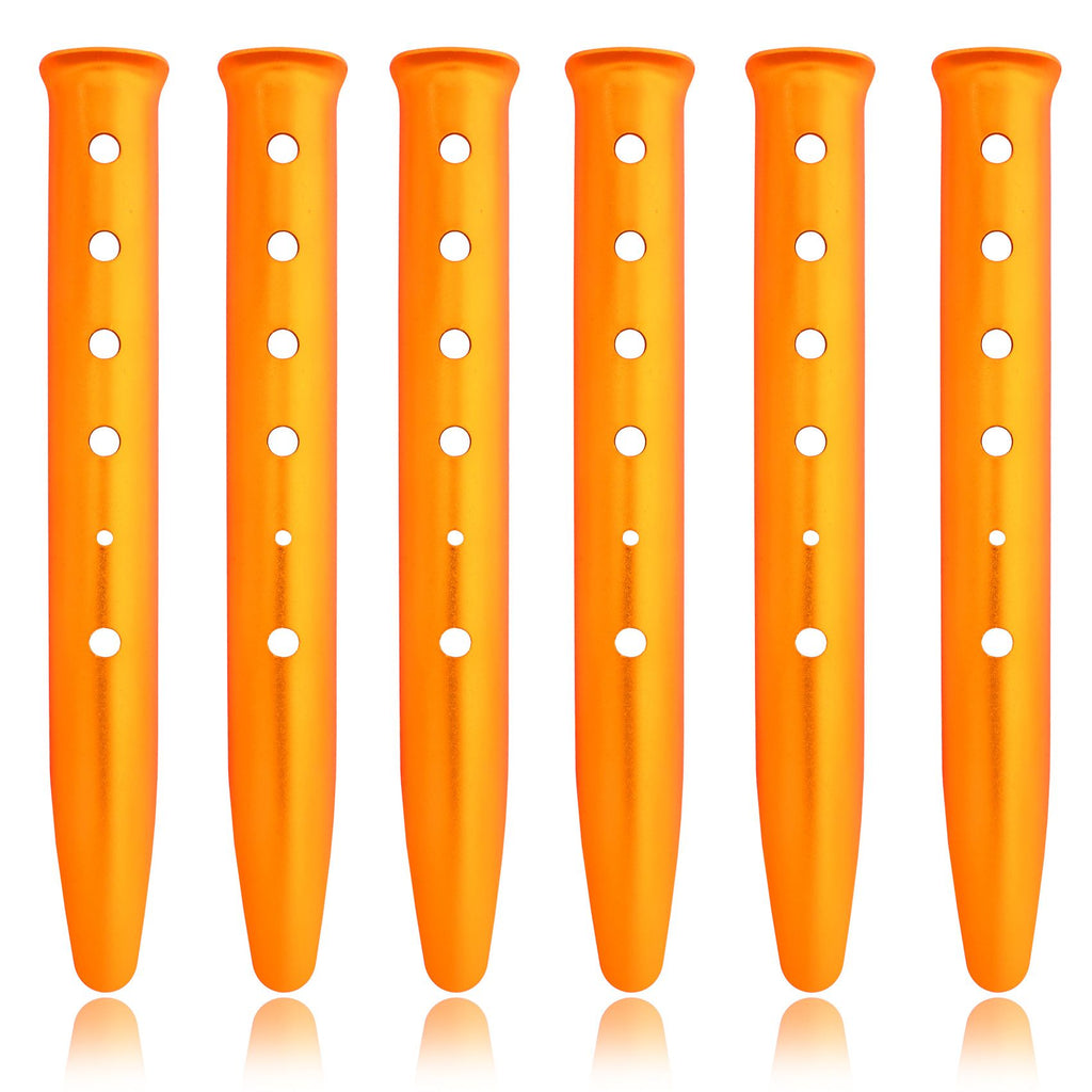 5X Snow and Sand Tent Stakes Pegs - Aluminum U-Shaped Tent Pegs Tent Nails Lightweight for Camping Hiking Backpacking