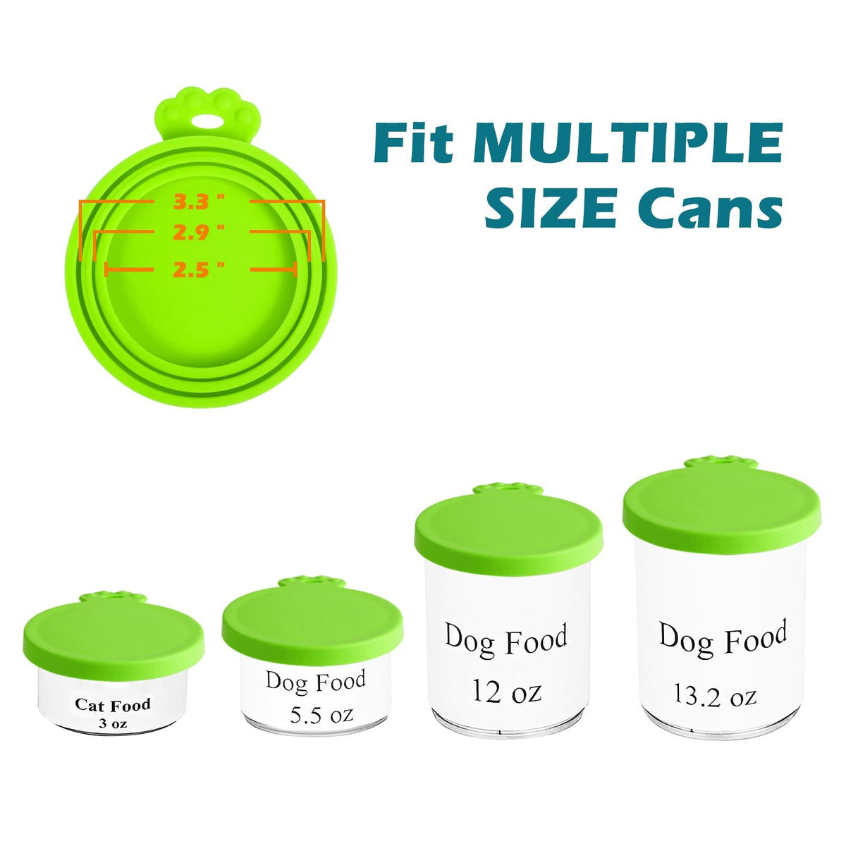 2pcs Canned fresh lid dog food can lid reusable food storage lid pet food can lid food tent silicone lid sealing lid