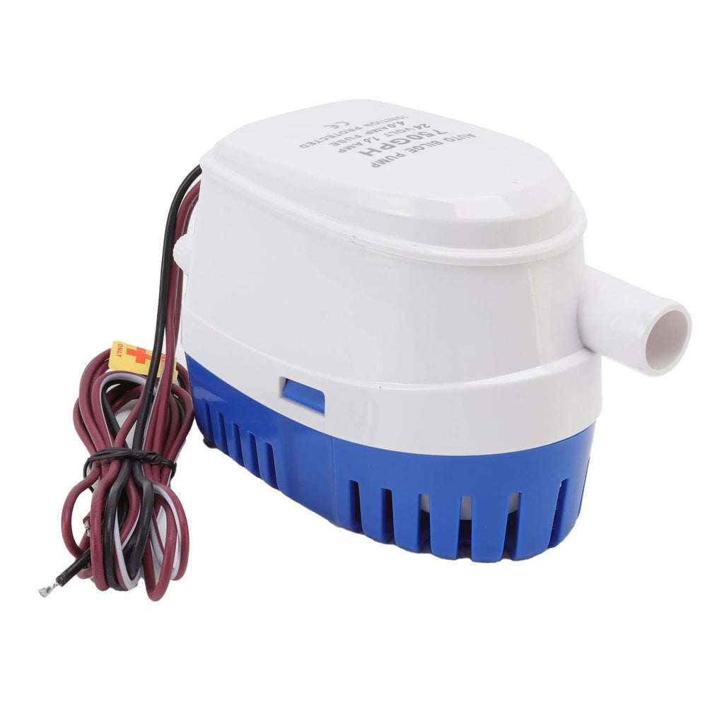 Automatic Submersible Boat Bilge Water Pump  Auto with Float Switch (Blue - Automatic) Submersible pump, built-in float switch