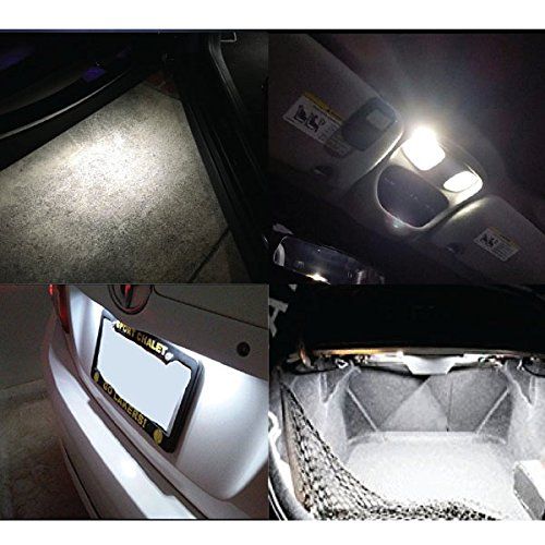 4PCS  White LED Car Parking Light Bulb Replacement  Side Marker Light Automotive Light Bulb Error Free Lamp
