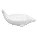 Dolphin Ceramic Soap Dish Baby Dish Soap Self Draining Storage Boxes Decorative Dolphin Decor Dolphin Soap Dish Soap Holder
