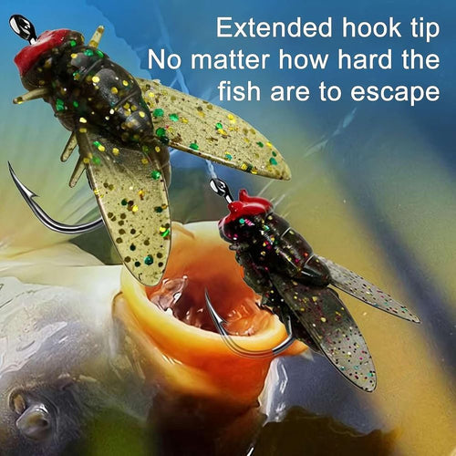 10/20pcs Bionic Fly Fishing Baits,  New Bionic Fly Fishing Lure, Premium Fly Fishing Lures Kit Fishing Fly for Saltwater ＆ Freshwater, Great Tool for Fishing Enthusiasts