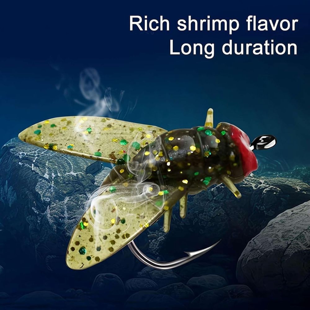 10/20pcs Bionic Fly Fishing Baits,  New Bionic Fly Fishing Lure, Premium Fly Fishing Lures Kit Fishing Fly for Saltwater ＆ Freshwater, Great Tool for Fishing Enthusiasts