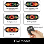 2X Electric Scooter Turn Signal, Remote Control Bike Blinker/Tail Light,Adjustable Directional Turn Signal Rechargeable