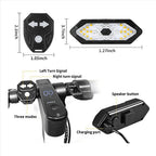 2X Electric Scooter Turn Signal, Remote Control Bike Blinker/Tail Light,Adjustable Directional Turn Signal Rechargeable