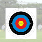 Archery Targets Paper, 20Pcs Bow and -Targets, 10 Rings