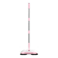 Manual Floor Sweeper | 3-in-1 Dry Sweep & Wet Mop | 12.99x6.41 Inch | Stainless Steel Handle | Includes 3 Microfiber Cloths | For Hard Floors - Wood, Tile, Vinyl (Not for Carpets)