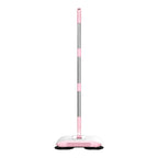 Manual Floor Sweeper | 3-in-1 Dry Sweep & Wet Mop | 12.99x6.41 Inch | Stainless Steel Handle | Includes 3 Microfiber Cloths | For Hard Floors - Wood, Tile, Vinyl (Not for Carpets)