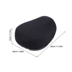 Durable Waterproof Black Bike Saddle with Spring Cushioning for Electric Bikes